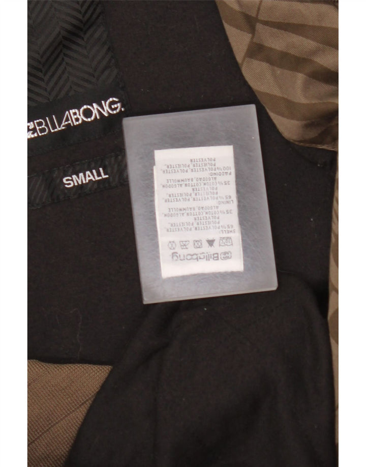 Męska kurtka bomber BILLABONG z grafiką UK 36, mały, brązowy poliester