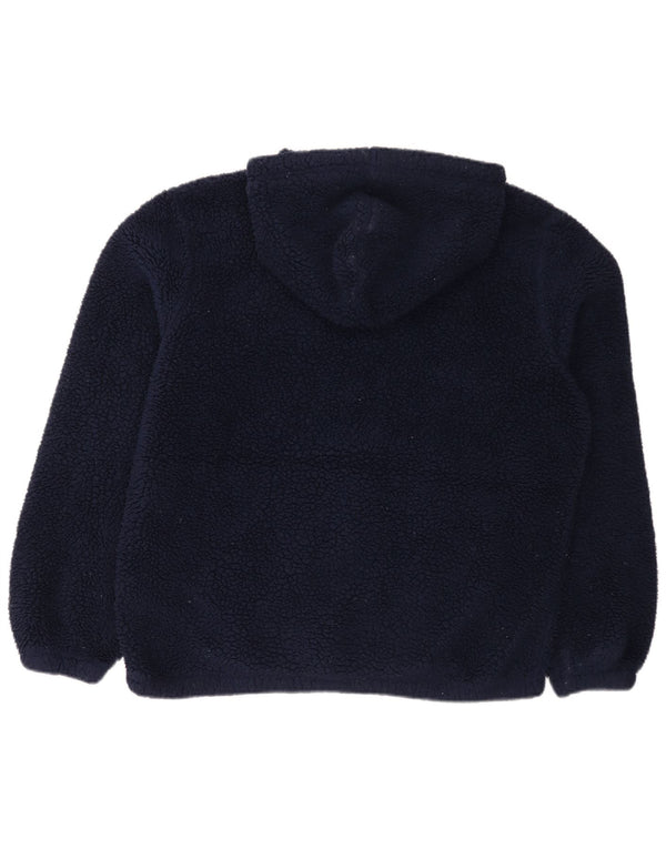 Męski sweter polarowy Fila z kapturem XL, granatowy, poliestrowy