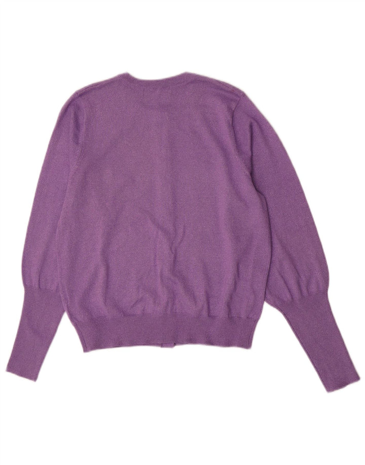 Sweter damski Marks & Spencer UK 12, średni fiolet, wiskoza