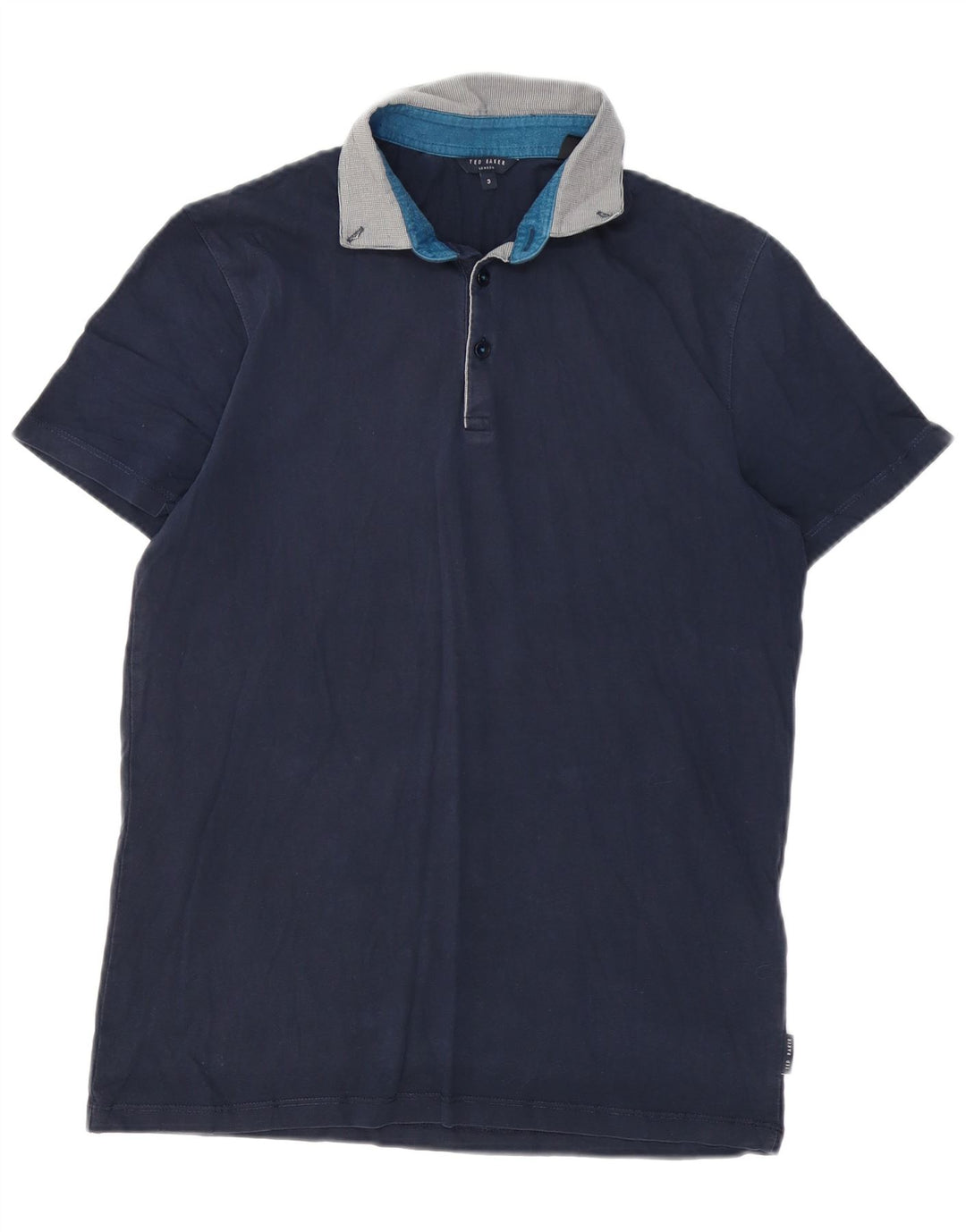 Męska koszulka polo Ted Baker, rozmiar 3, średnia, granatowa, bawełniana