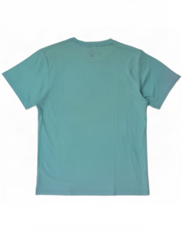 Chłopięca koszulka Polo Ralph Lauren z grafiką, 15-16 lat XL, niebieska bawełna