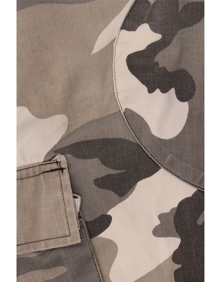 Spodnie męskie VINTAGE Regular Cargo małe W31.5 L32.5 Szary kamuflaż