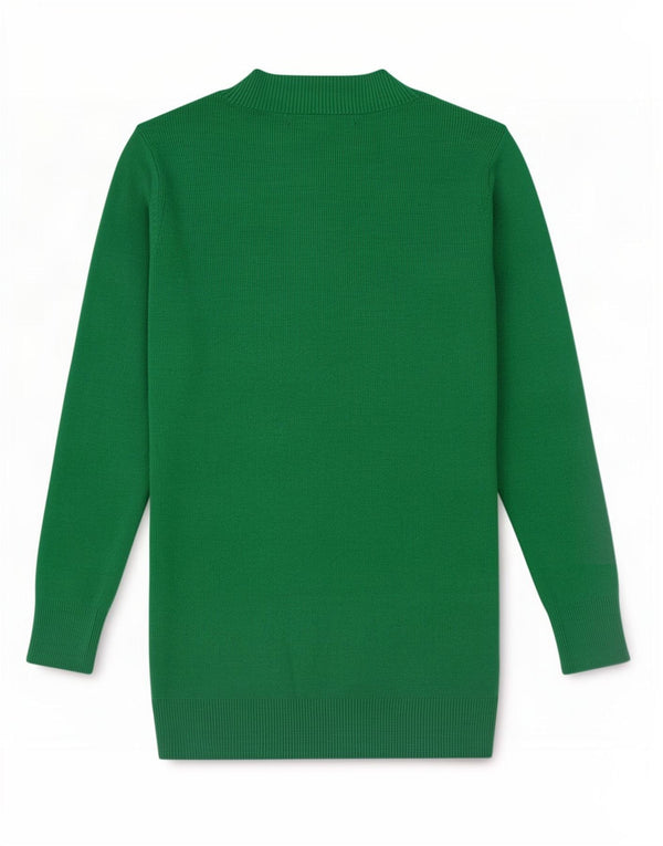 Sweter damski Marks & Spencer z dekoltem w kształcie litery V, UK 10, mały, zielony, wiskoza