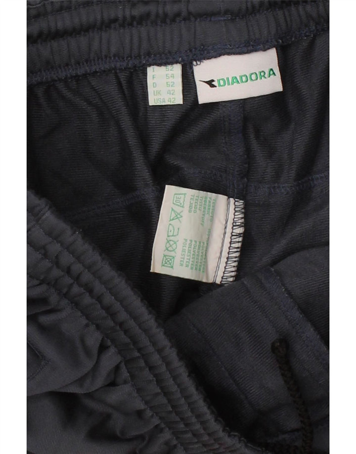 DIADORA Mens Tracksuit Trousers UK 42 Large  Navy Blue Polyester Vintage Diadora and Second-Hand Diadora from Messina Hembry 