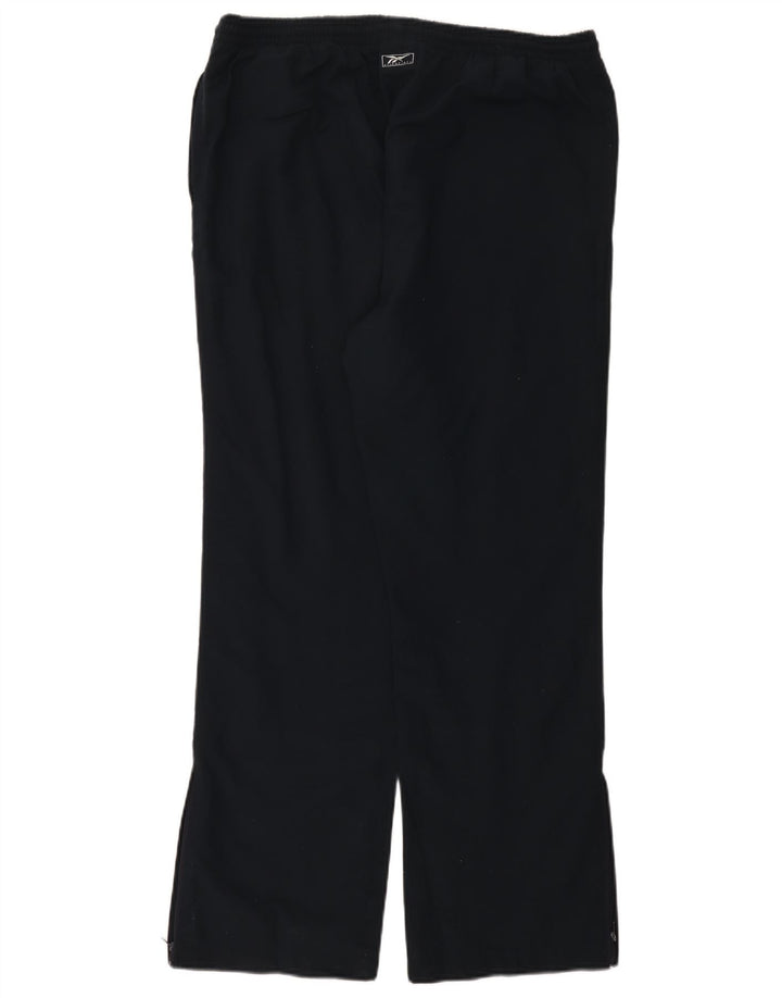 Damskie spodnie dresowe Reebok US 12, duże, granatowe, poliestrowe