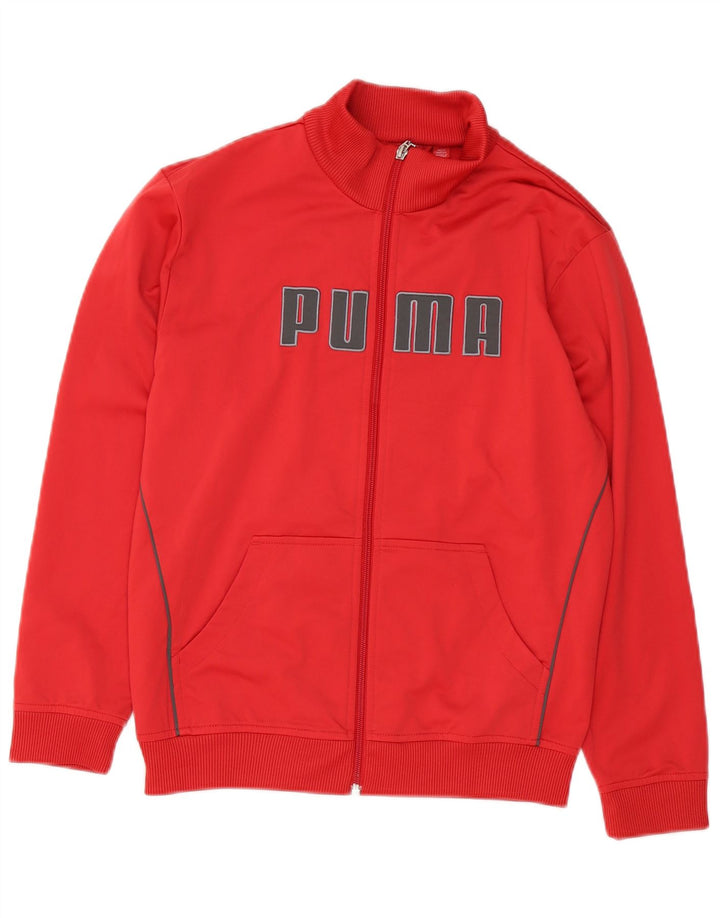 Chłopięca kurtka dresowa Puma z grafiką 11-12 lat, czerwona, poliester
