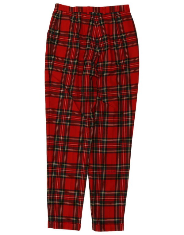 Damskie spodnie codzienne z wysokim stanem Escada EU 38 Medium W28 L30 Czerwone