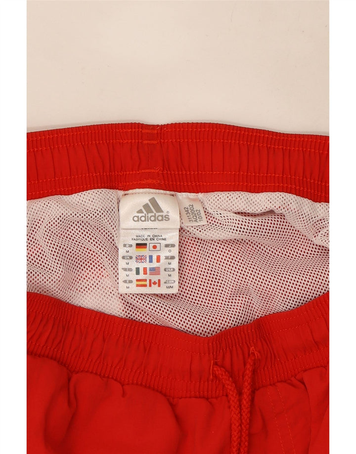 Męskie spodenki kąpielowe Adidas Graphic, średni czerwony poliester