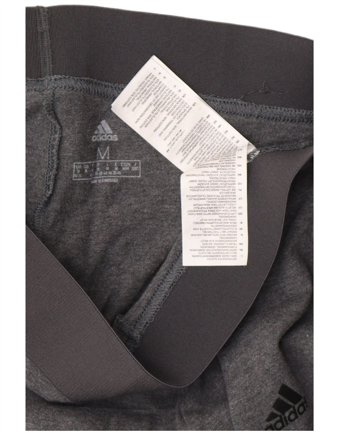 Legginsy damskie ADIDAS UK 12/14 Średnioszare, bawełniane