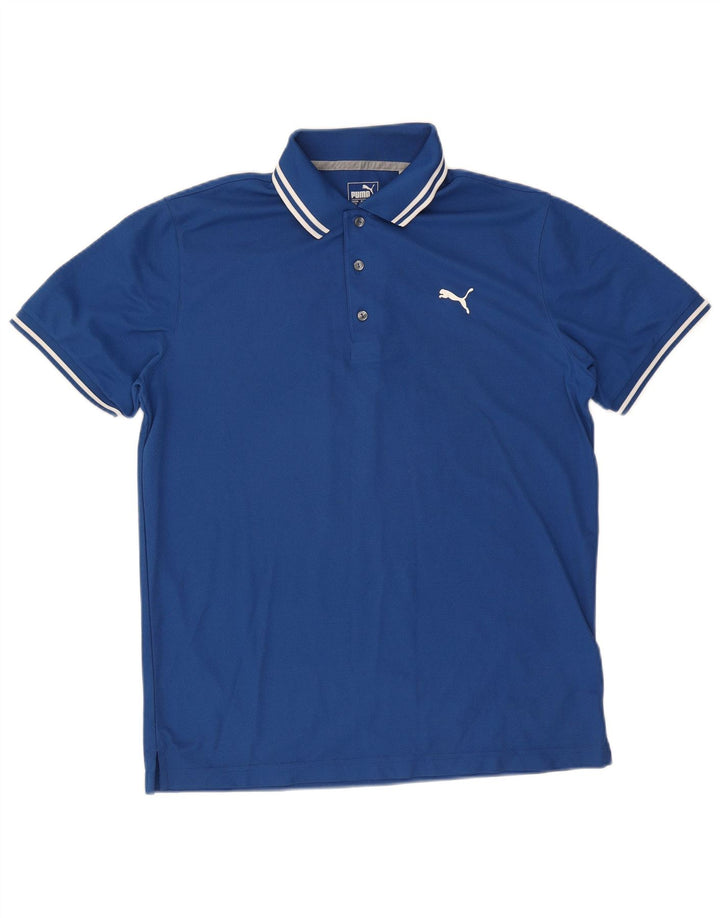 Męska koszulka polo Puma, duża, niebieska, z poliestru