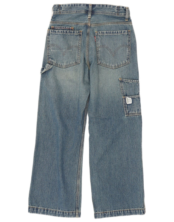 Dziewczęce dżinsy Levi's Cargo z szerokimi nogawkami 13-14 lat W28 L25 Niebieska bawełna