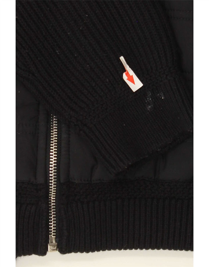 Męski sweter rozpinany Reiss XL, czarny, poliester