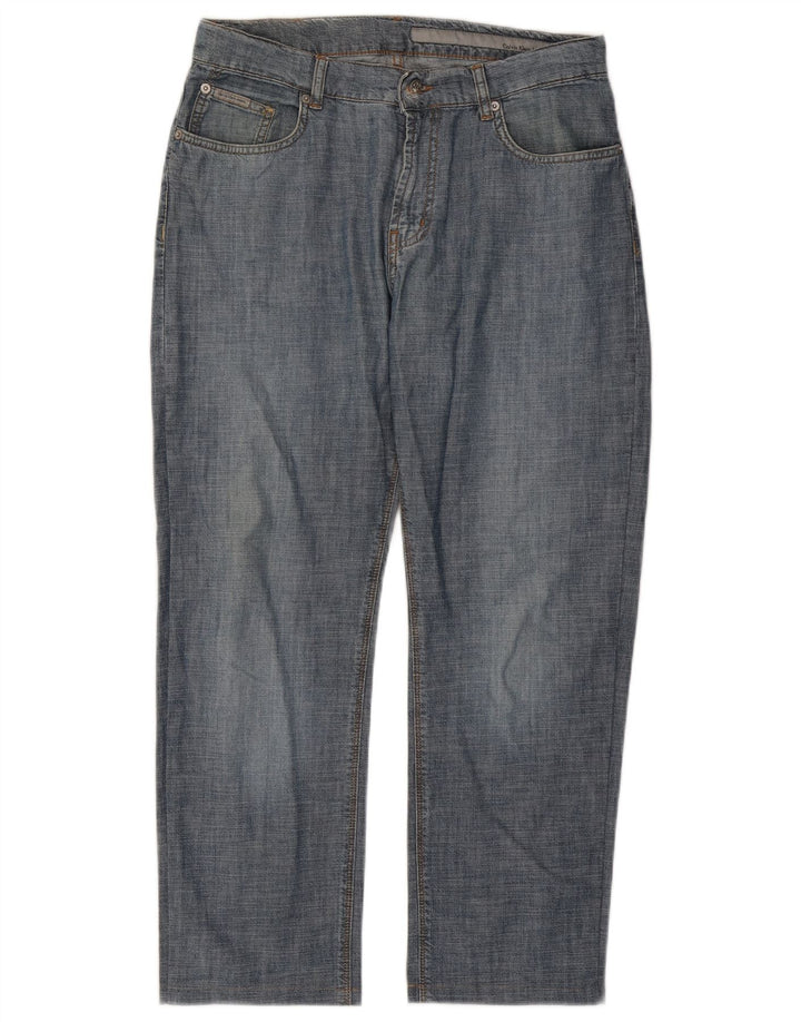 Damskie proste dżinsy Calvin Klein W32 L27 Niebieskie bawełniane