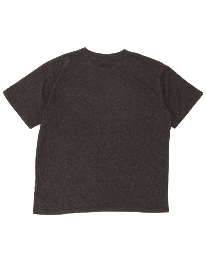 Damski T-shirt z grafiką Superdry Top UK 14, duży, szary, bawełniany