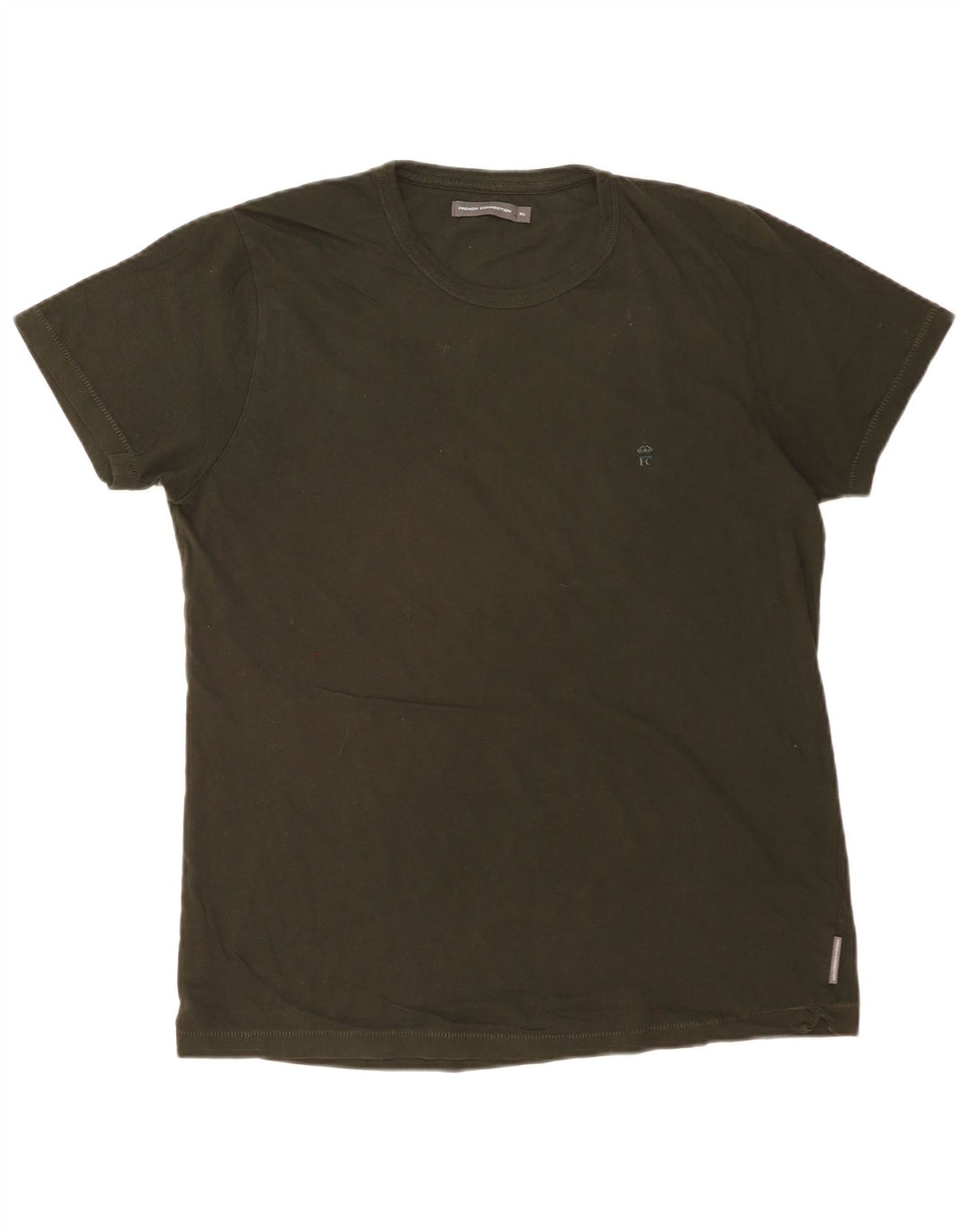 T-shirt męski FRENCH CONNECTION Top XL, bawełniany khaki