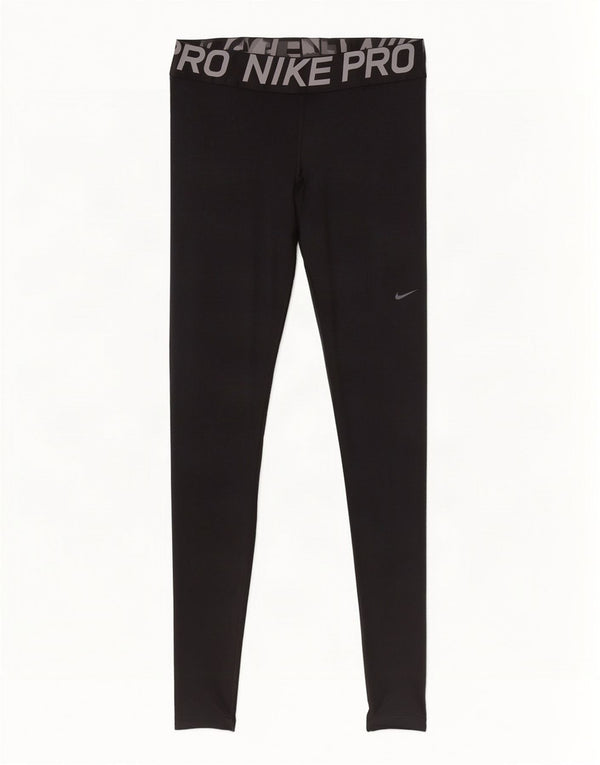Damskie legginsy Nike Graphic UK 4 XS, czarne, poliestrowe