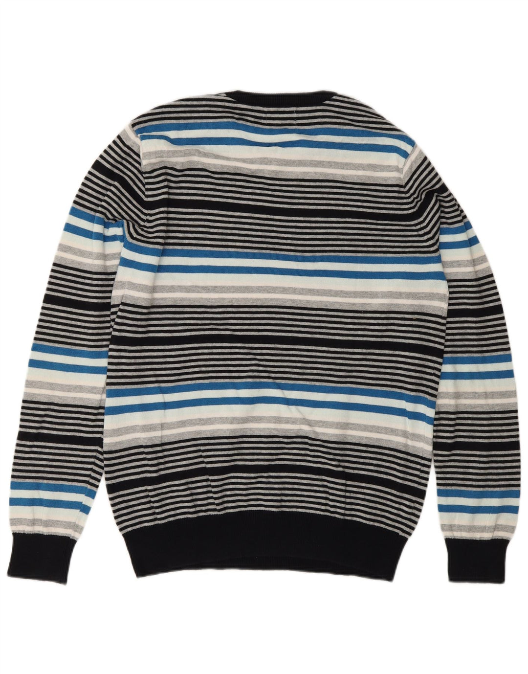 Męski sweter Jack & Jones z okrągłym dekoltem, w średnie, wielokolorowe paski