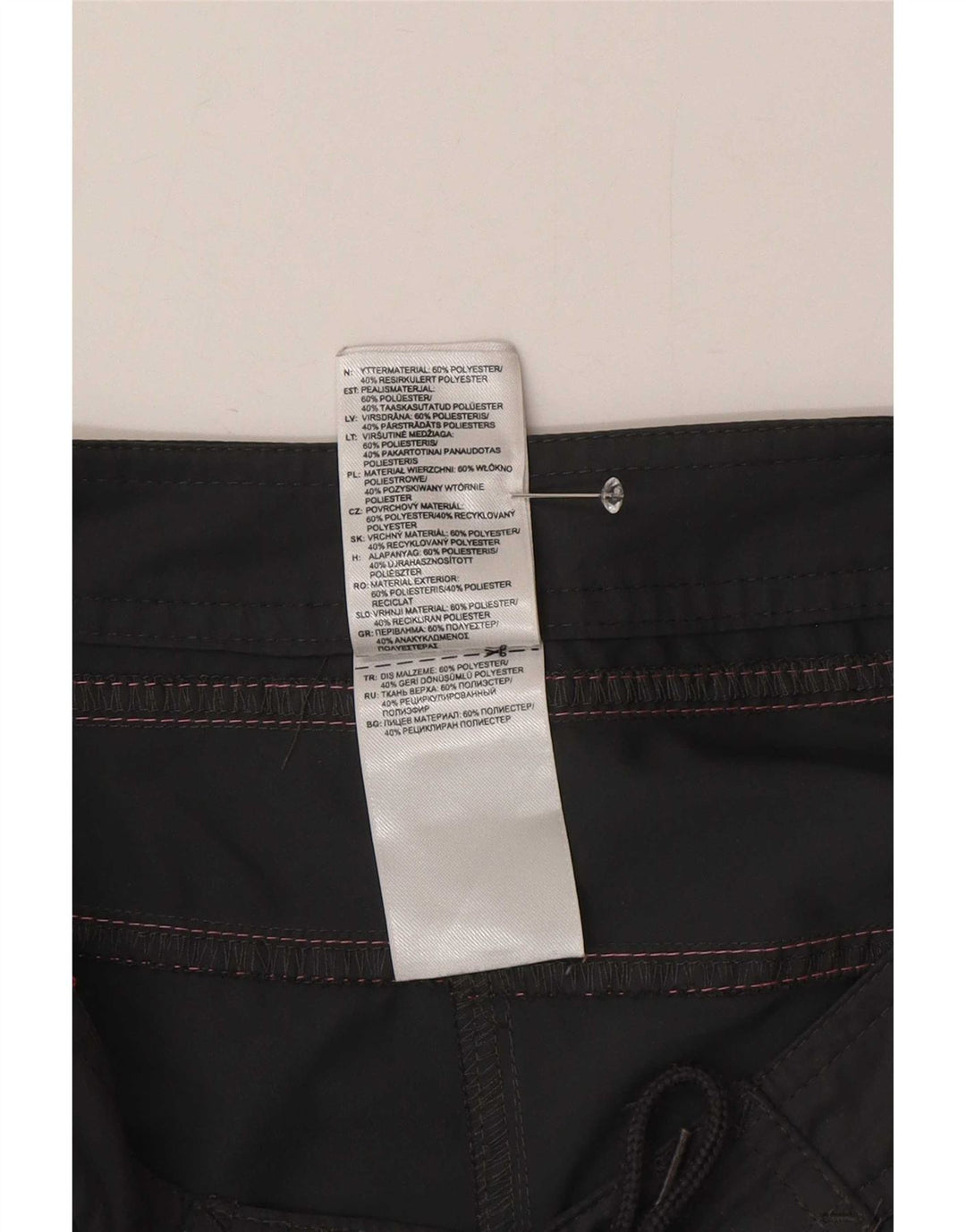 Damskie spodenki kąpielowe Adidas UK 8, małe, czarne, poliestrowe