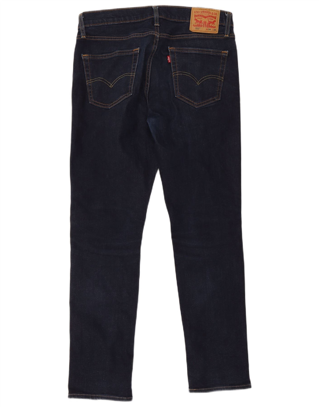 Męskie jeansy Levi's 511 Slim W34 L34 Granatowa bawełna