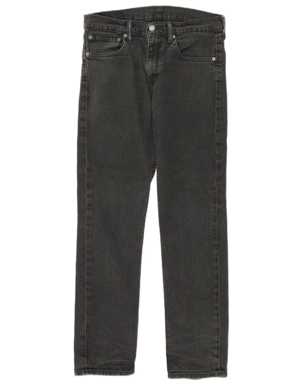Damskie proste dżinsy Levi's W32 L30 Czarna bawełna