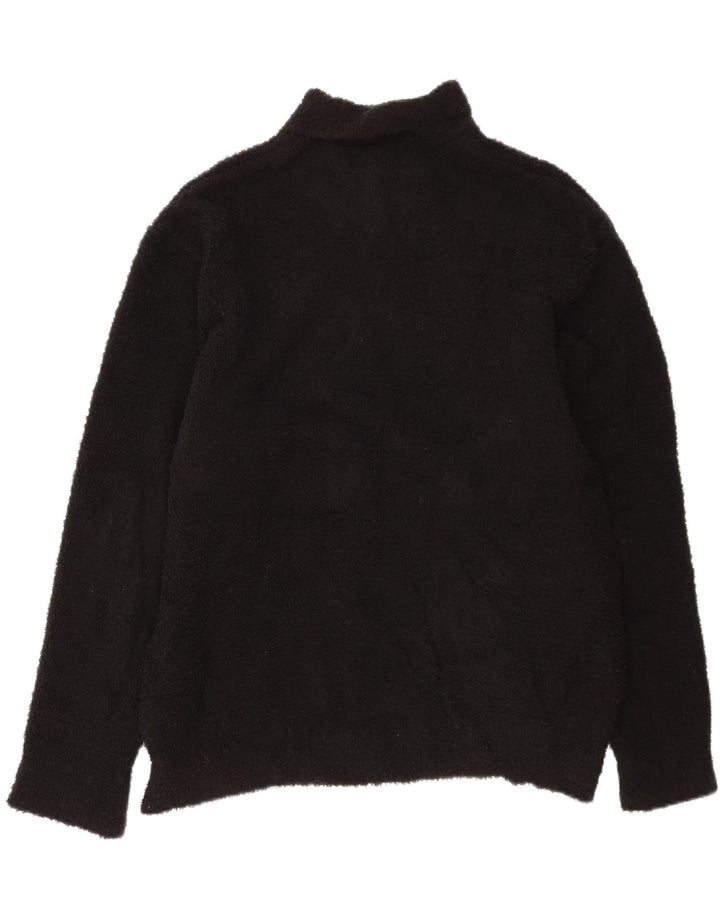 Męski sweter polarowy Zara XL, czarny, poliestrowy