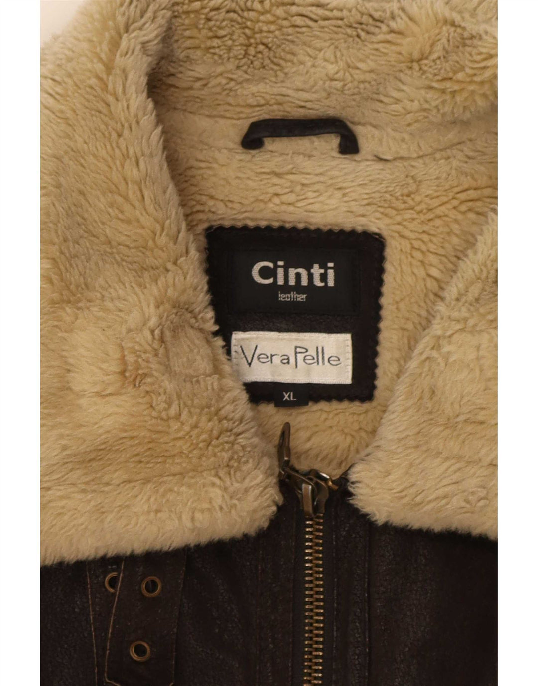 Kurtka męska CINTI Sherpa, UK 42 XL, brązowa