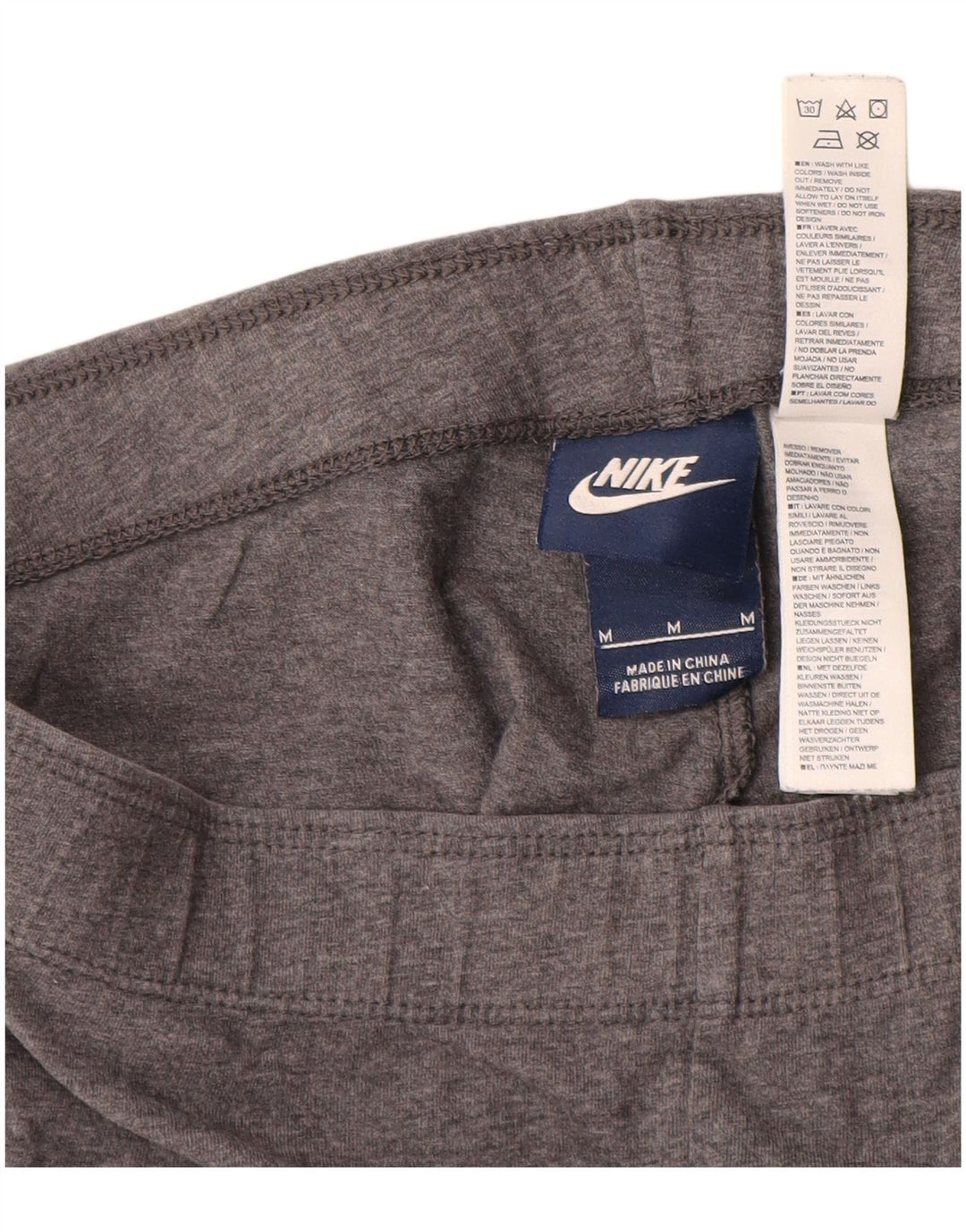 Damskie legginsy Nike Graphic UK 12, średnioszare, bawełniane