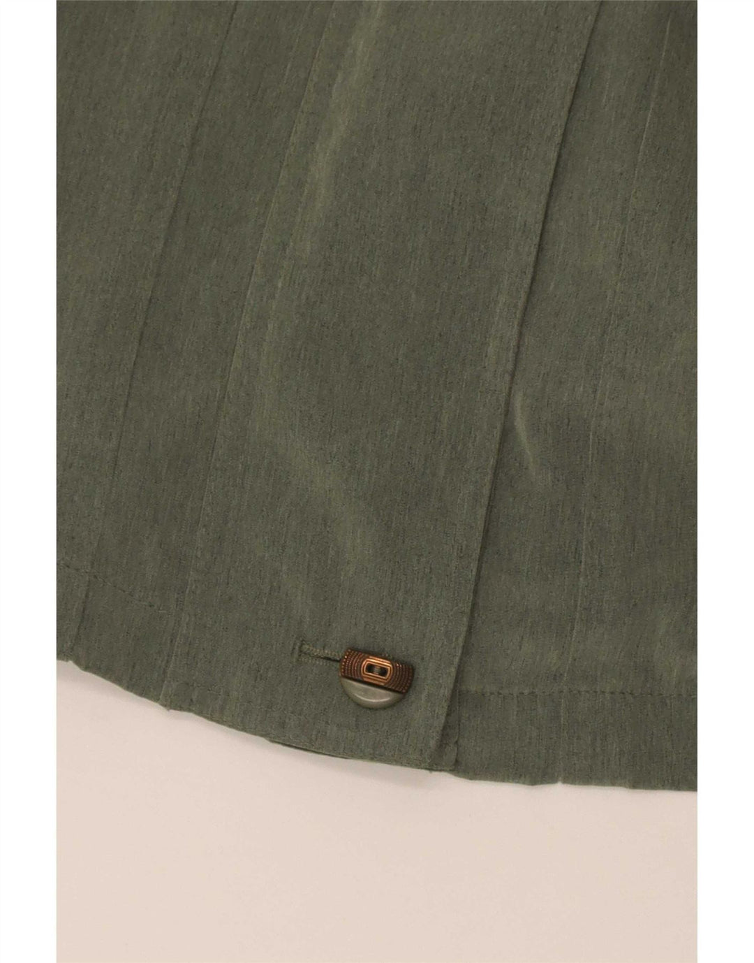 Płaszcz damski w stylu vintage UK 14, duży, zielony, poliester