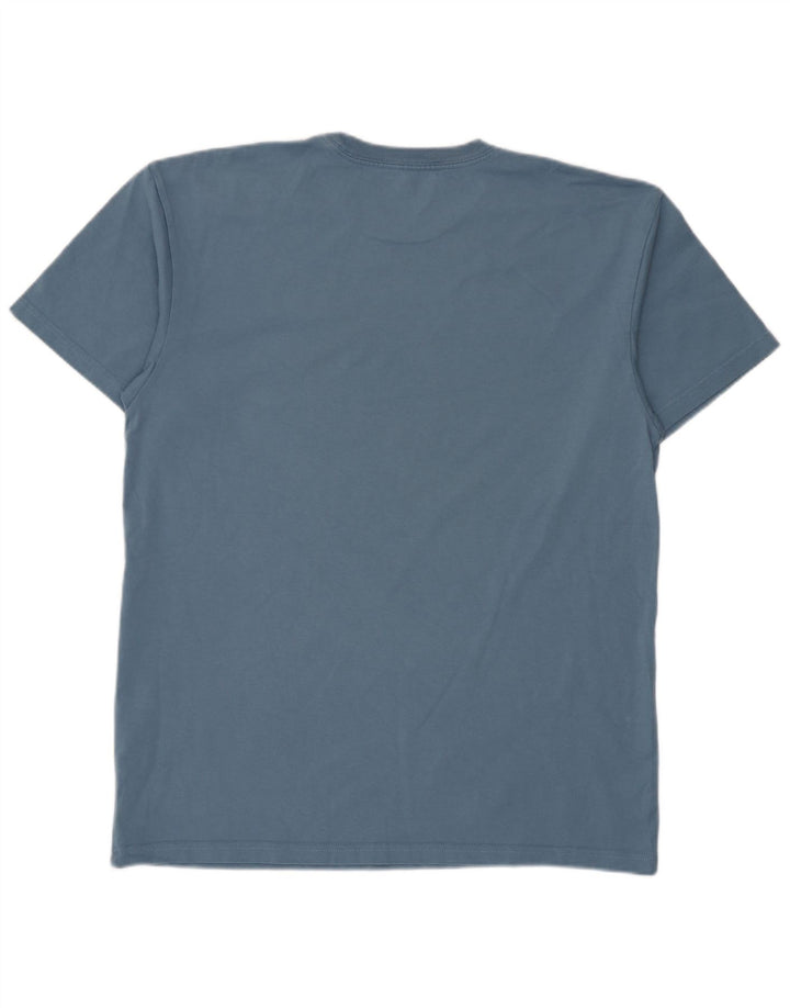 T-shirt męski Carhartt, bawełniany, średni niebieski