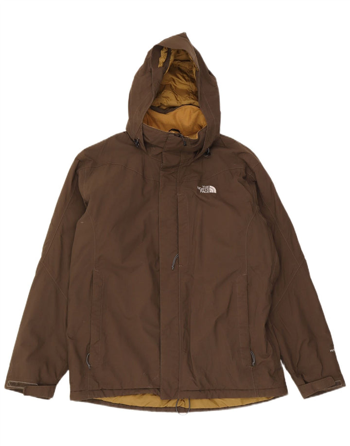 Męska kurtka wiatrówka z kapturem The North Face UK 40, duży poliester khaki