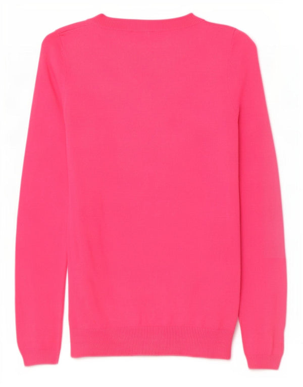 Sweter damski Zara z dekoltem w łódkę UK 14, duży, różowy, bawełniany