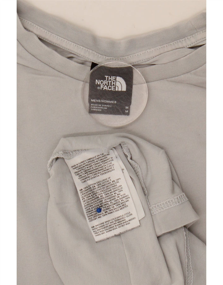 Męski T-shirt z grafiką The North Face, średnioszary, bawełniany