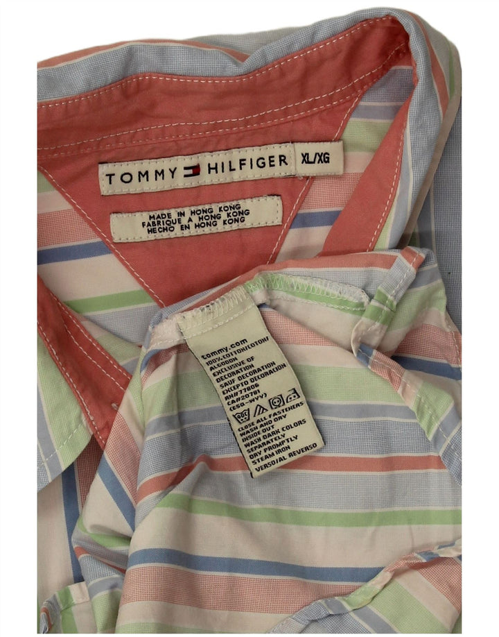 Koszula damska Tommy Hilfiger UK 18 XL, bawełniana w kolorowe paski