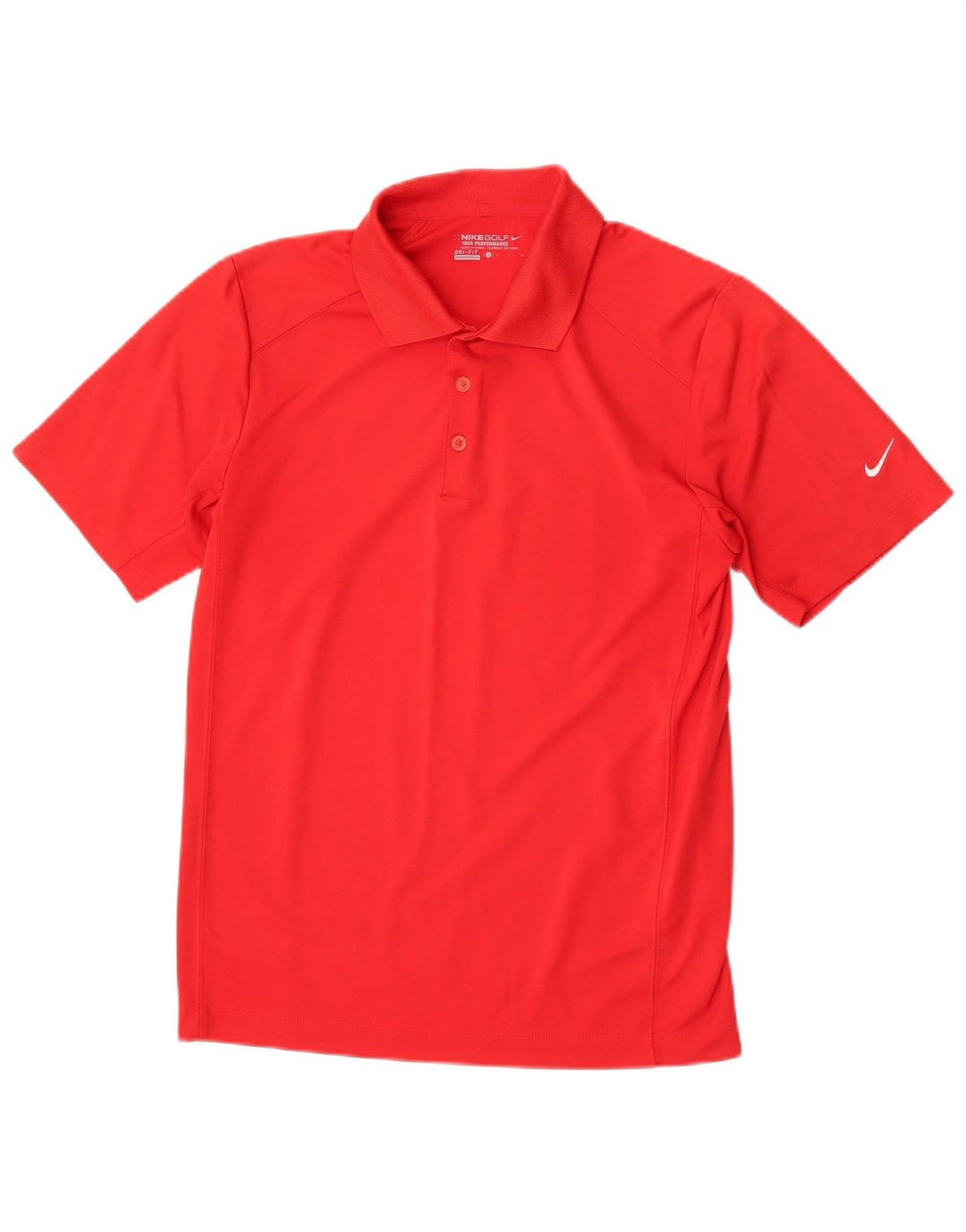 Męska koszulka polo Nike Dri Fit, mała, czerwona, poliestrowa