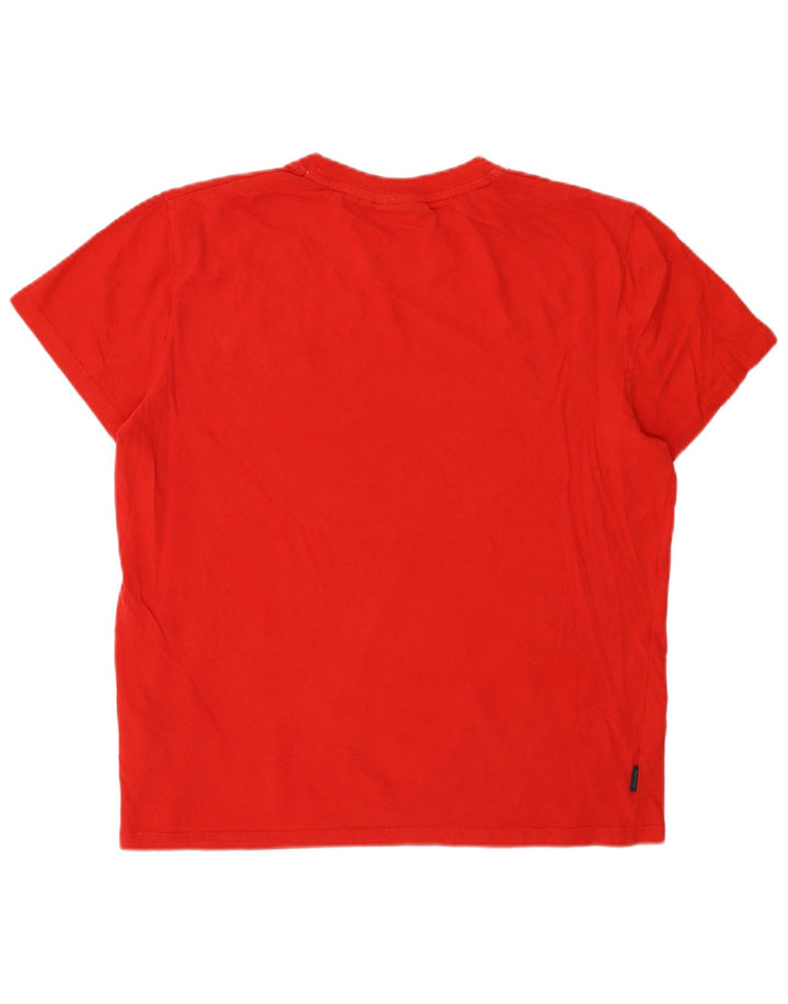 T-shirt męski Superdry XL, czerwony, bawełniany