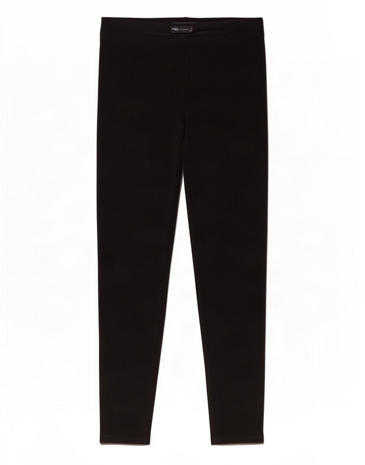 Legginsy damskie Marks & Spencer UK 10, małe, czarne, bawełniane