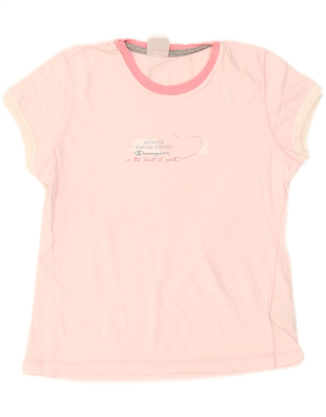 Koszulka damska Champion Heritage Classics Graphic Top UK 12 Średni róż