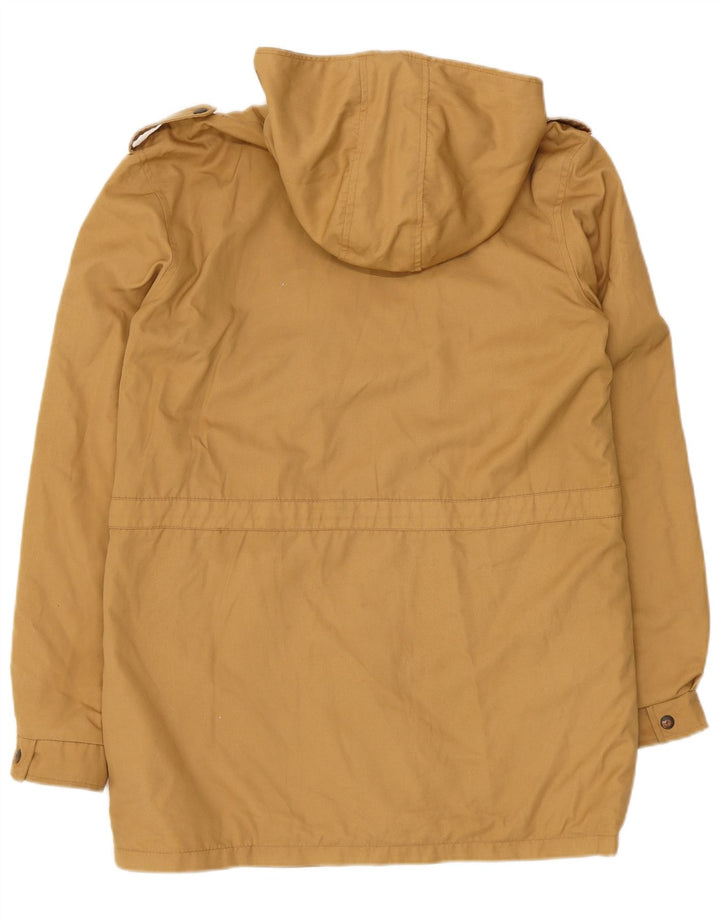 Vintage męska kurtka parka z kapturem UK 38 średni beż