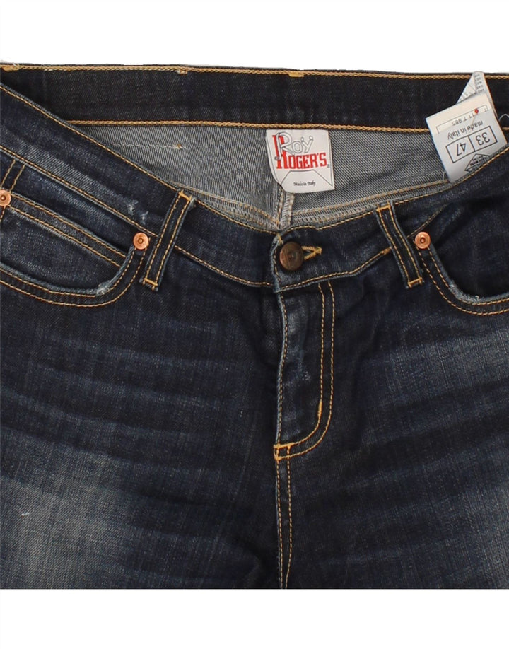 ROY ROGERS Womens Straight Jeans W33 L26 Navy Blue Cotton Vintage Roy Rogers and Second-Hand Roy Rogers from Messina Hembry 