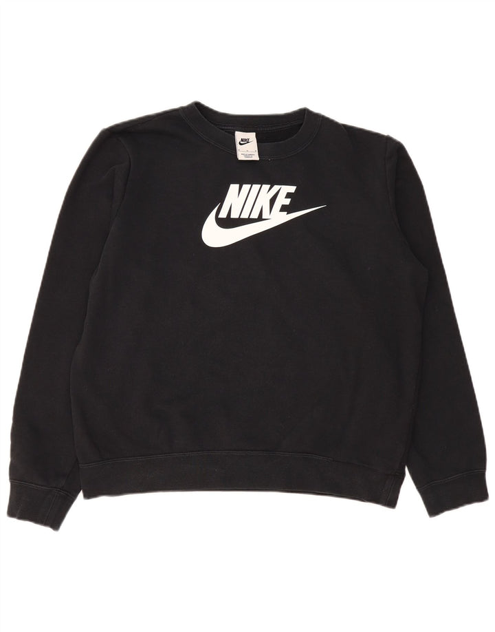 Damska bluza z odkrytymi ramionami Nike, UK 14, średnia czarna bawełna