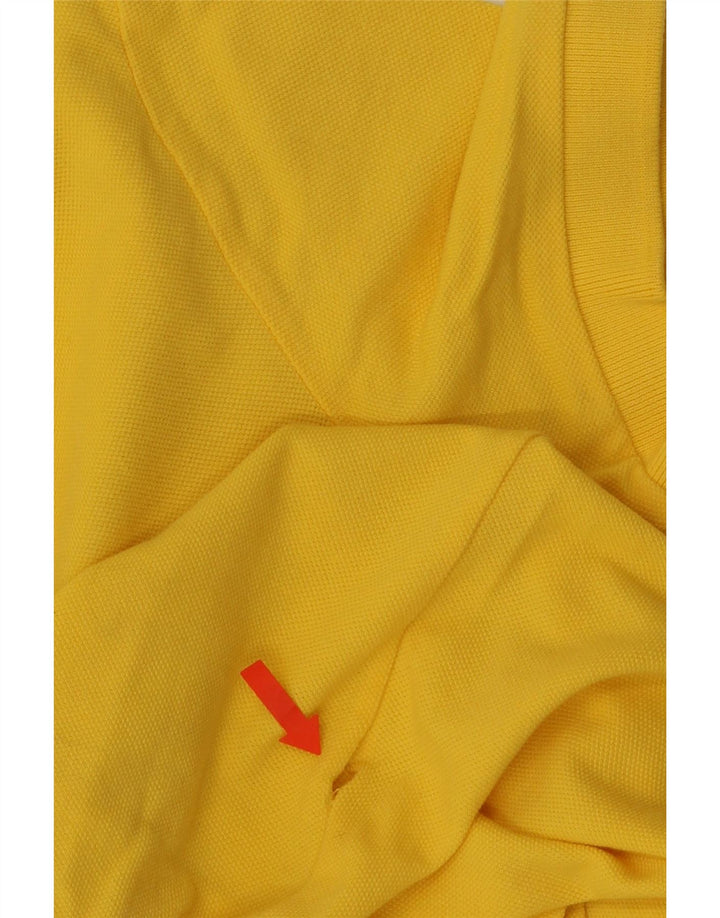 Męska koszulka polo Benetton, mała, żółta
