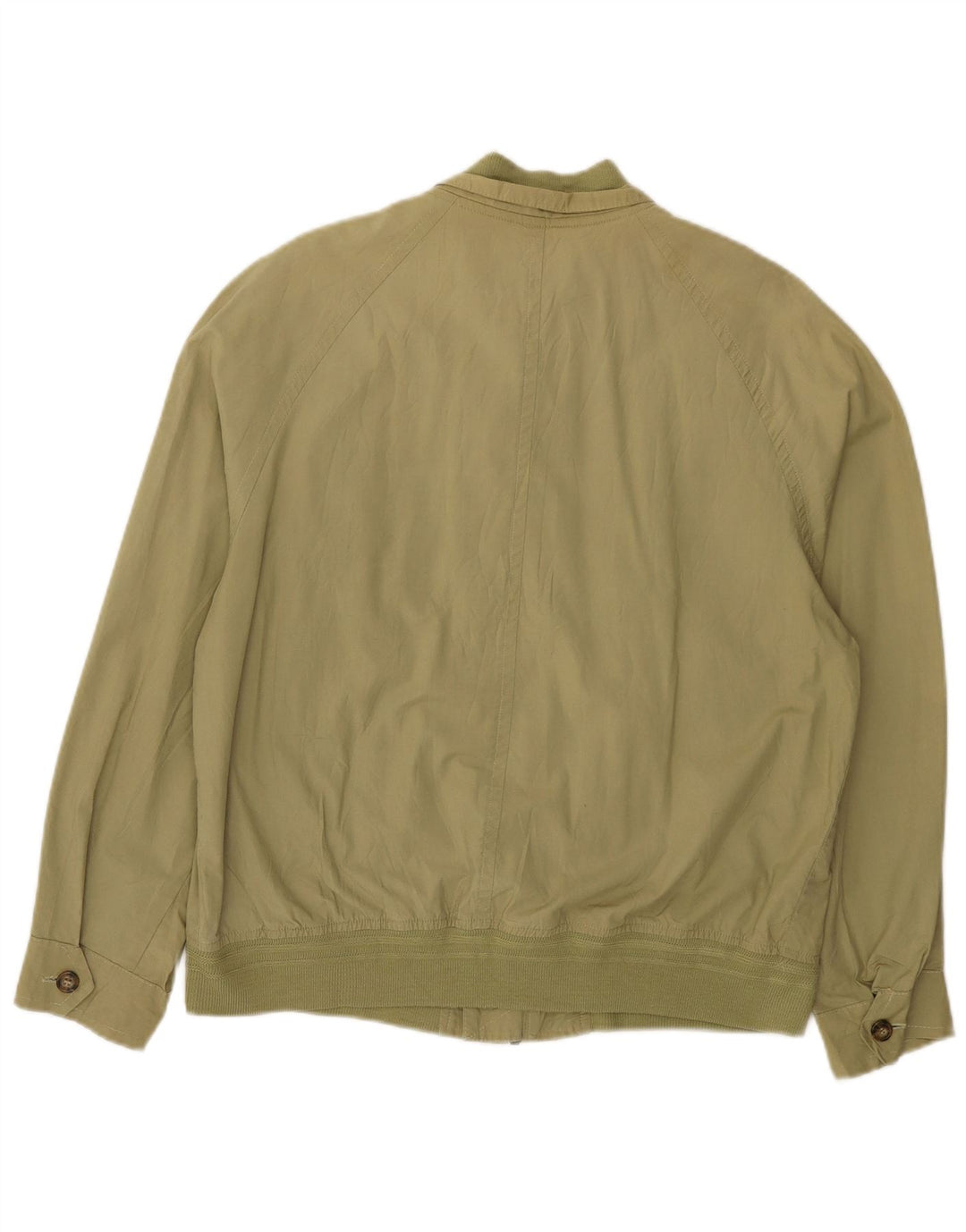 Męska kurtka bomberka w zielone liście IT 48, średnia bawełna khaki