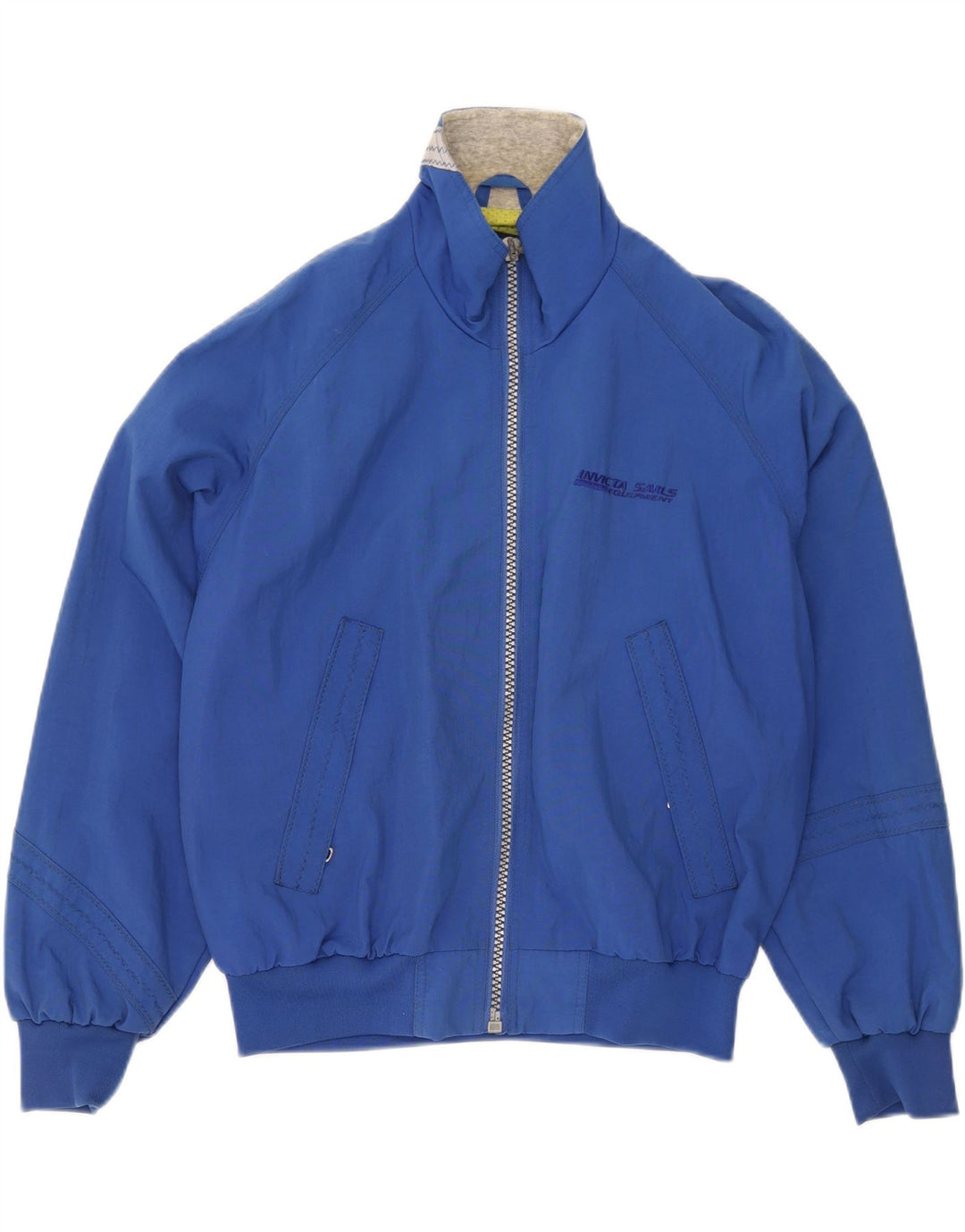 INVICTA Mens Bomber Jacket UK 36 Small Blue Polyester Vintage Invicta and Second-Hand Invicta from Messina Hembry 