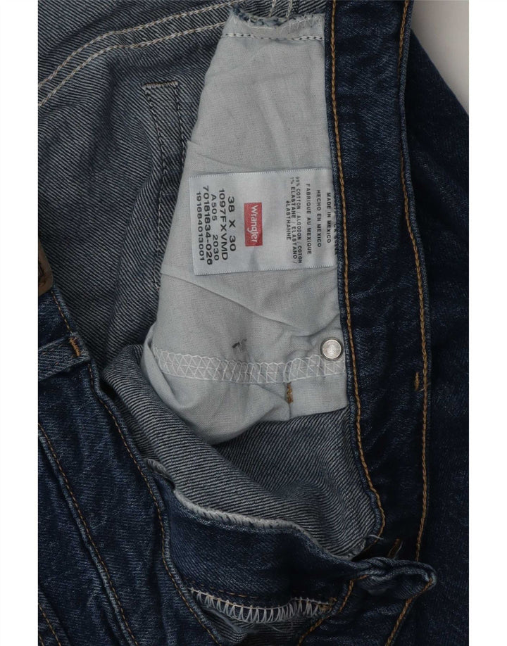 Męskie jeansy Wrangler Regular Straight W38 L30 Niebieskie bawełniane