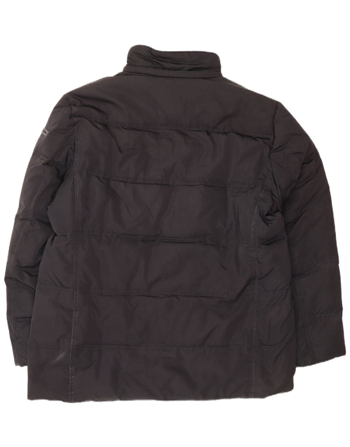 Męska ocieplana kurtka TRUSSARDI JEANS IT 56 3XL Czarny poliester