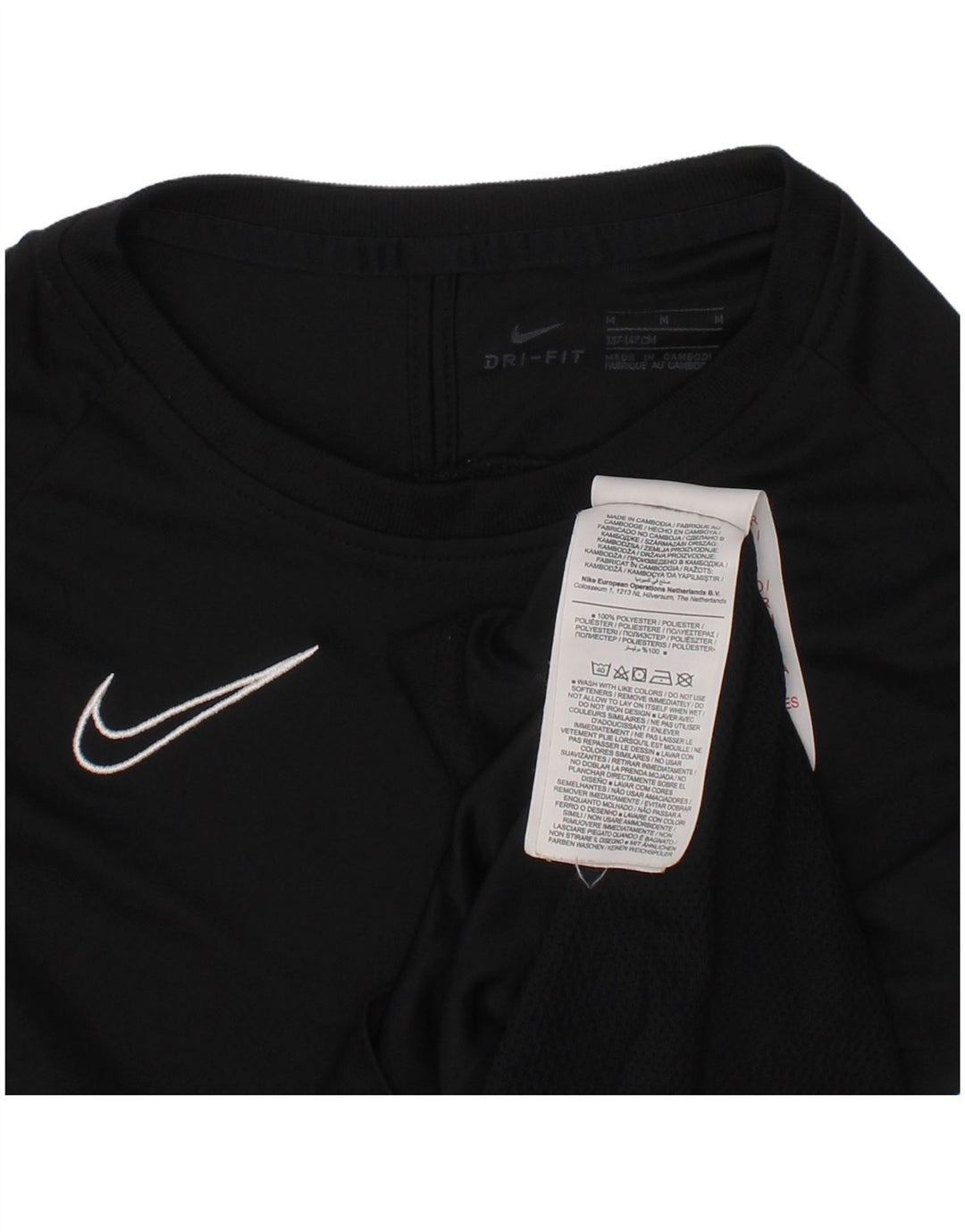 T-shirt chłopięcy Nike 10-11 lat, średni, czarny, poliestrowy, sportowy