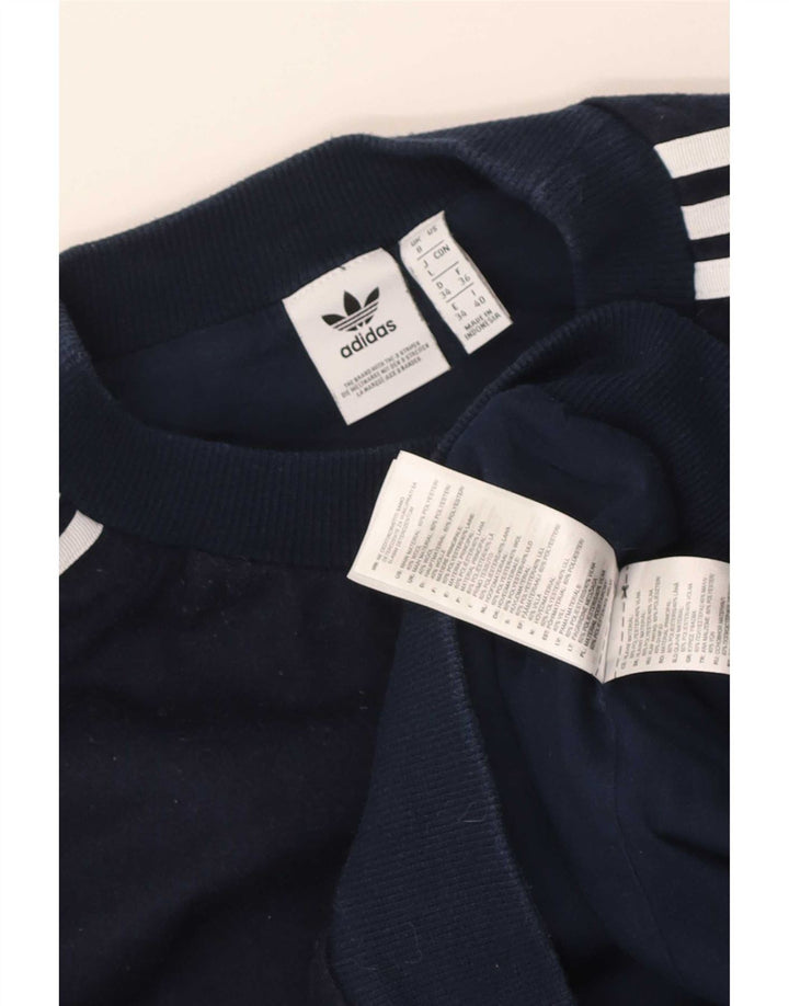 Bluza męska Adidas Crop Jumper UK 8 Mały granatowy poliester