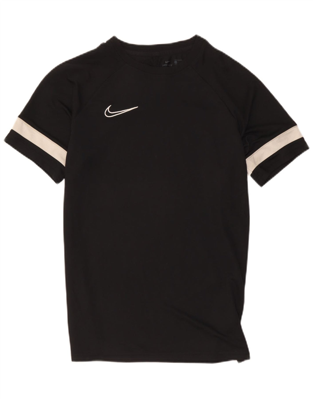 Męski T-shirt Nike Dri Fit Top, średni czarny poliester z blokami kolorów