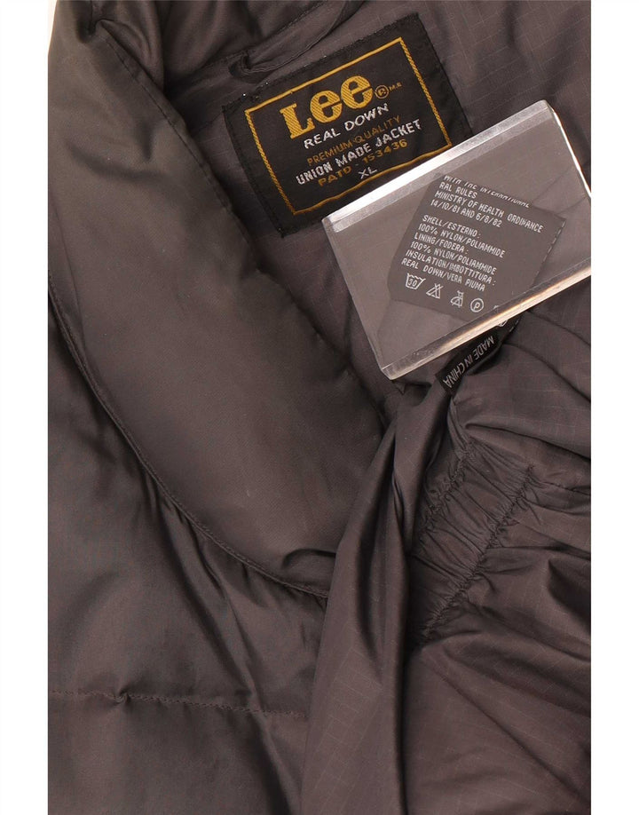 Męska wyściełana kamizelka Lee UK 42 XL, szary nylon