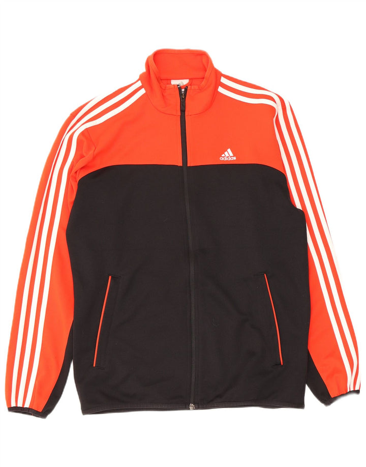 Adidas Męska bluza dresowa UK 38/40 Średni pomarańczowy blok kolorów